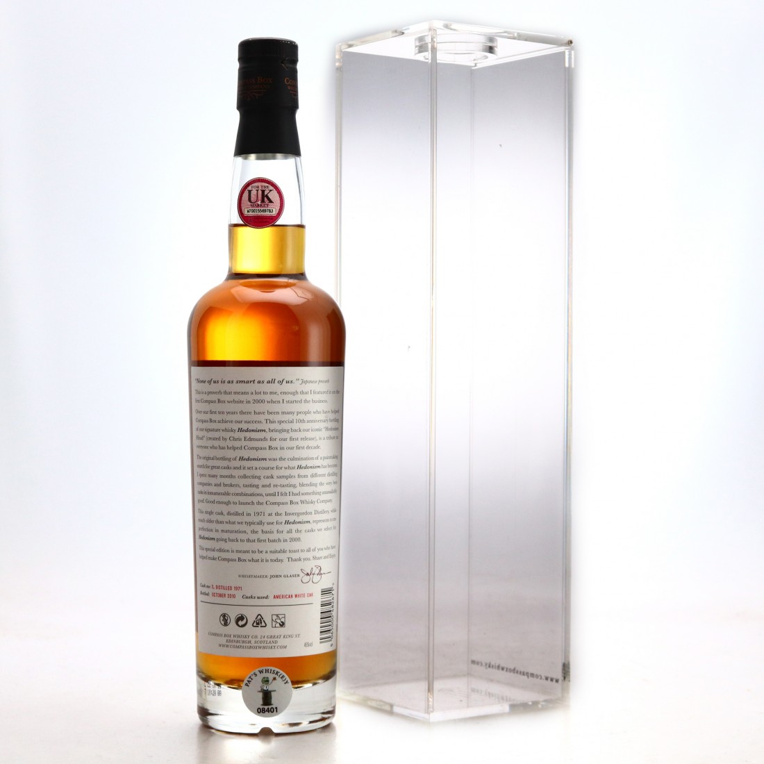 Invergordon 1971 Compass Box Hedonism 10th Anniversary Whisky Auctioneer